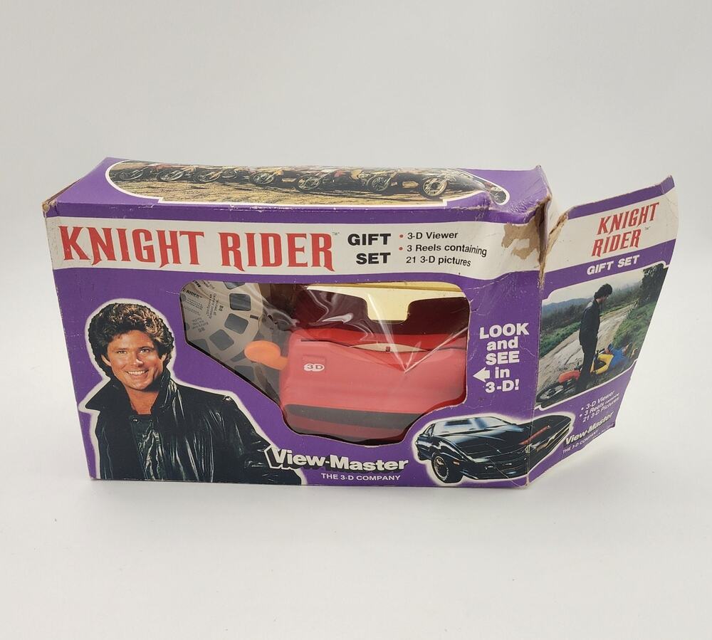 Knight Rider View-Master Gift Set. 3-D Viewer, 3 Reels With 21 3D Pictures